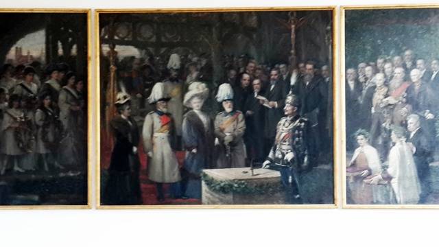박물관 기공식에 참석한 빌헬름 2세 황제의 모습. 