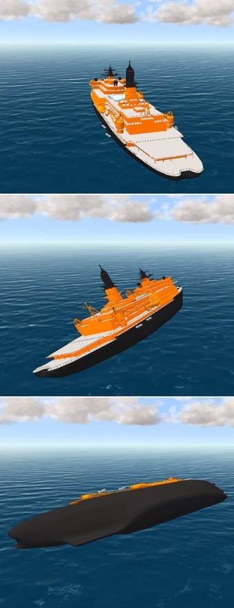 KAIST 해양시스템공학과가 제작한 세월호 침몰 시뮬레이션 영상 캡처 화면. <자료=KAIST 해양시스템공학전공 제공> 