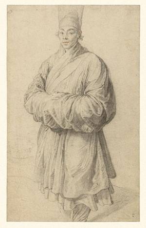 17세기 벨기에 화가 폴 루벤스가 그린 <조선 남자>.<출처=천주욱의 창의력 연구소 블로그> 