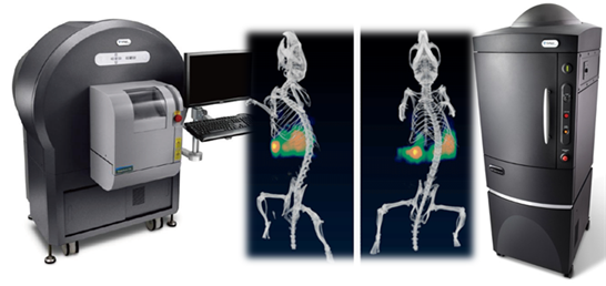 엑스선카메라 (Micro-CT)와 발광∙형광 전임상 분자영상시스템
