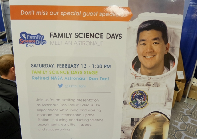 가족 과학의 날 우주인과의 만남 프로그램 안내.<사진=이석봉 기자>