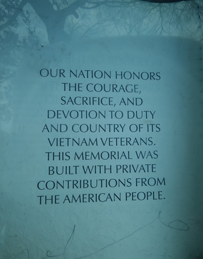 베트남전 사망자 명부 표지에 쓰여진 문구.<사진=이석봉 기자>