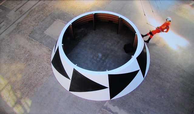 지난 2011년 아담 노튼 작가가 설치한 화성시뮬레이터 모습.<사진=강민구 기자>