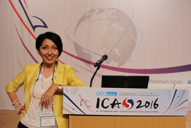 여성으로서는 최초로 ICAS 차기 회장에 임명된 수잔 잉 CIO의 모습. <사진=강민구 기자>