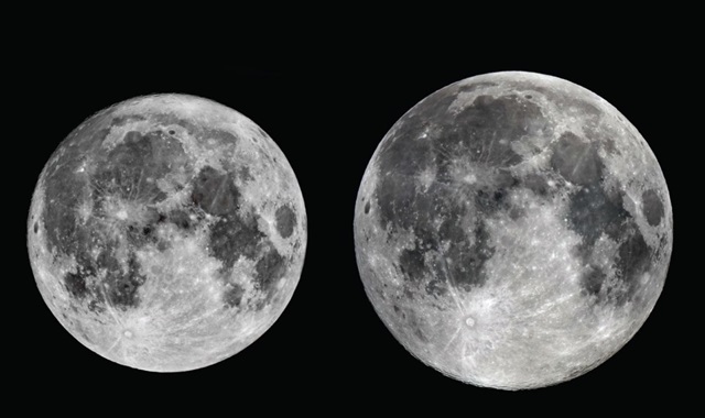 14일 저녁에 뜨는 달은 평소 달보다 14% 정도 더 크다.<사진=한국천문연구원 제공>