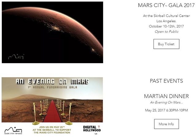 '화성인 저녁', '화성도시 축하행사' 등 독특한 교류회가 흥미롭다.<사진=Mars City Design 제공>