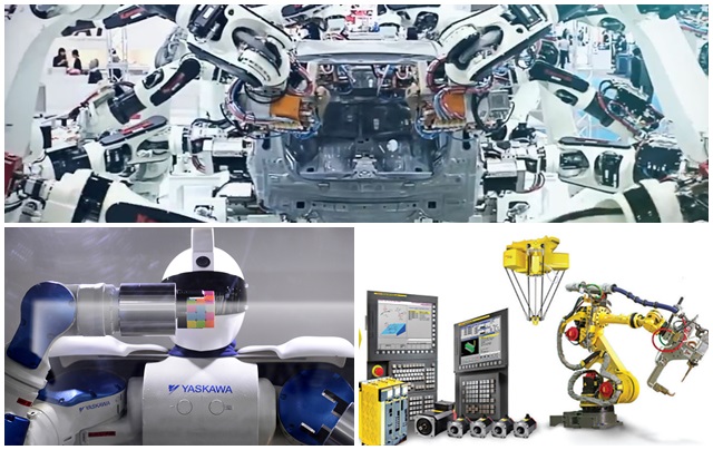 화낙, 야스카와전기, 가와사키중공업 등의 기업들이 세계 산업용 로봇 시장을 선도하고 있다.<사진=각 기업 홈페이지 제공>