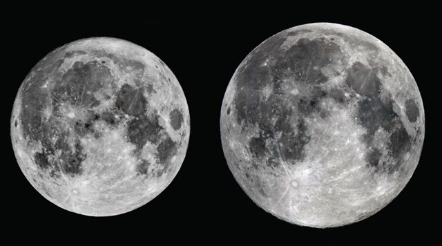 큰달과 작은달 비교사진. <자료=천문연 제공>
