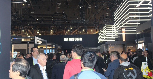 CES에 참가한 삼성의 전시관 모습.<사진=이근영 기자>