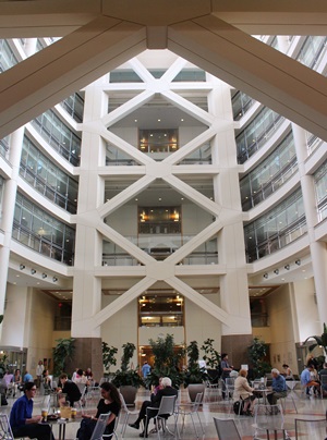 커뮤니티 공간이 형성되어 있는 NIH 1층 모습.<사진=대덕넷>