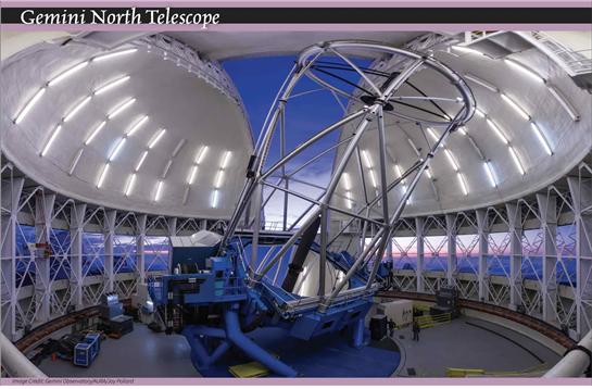 제미니천문대 망원경의 모습.<사진=과학기술정보통신부 제공>