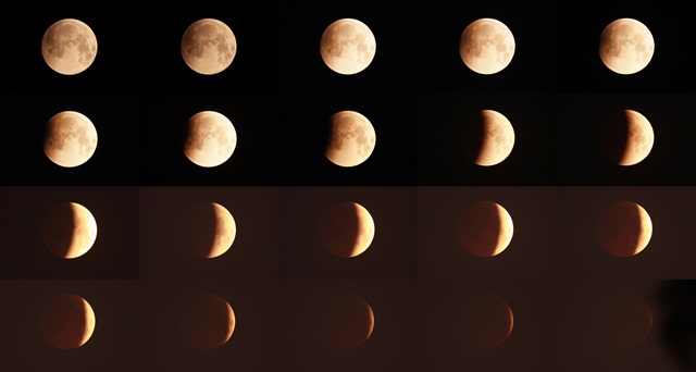 지난 29일 열린 개기월식 특별관측회에서 관측한 달의 모습.<사진=대전시민천문대 제공>