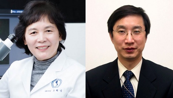 한국분자·세포생물학회는 아름다운 학술장 수상자로 조혜성 교수(왼쪽)와 이명식 교수를 선정했다.<사진=한국분자·생물학회 제공>