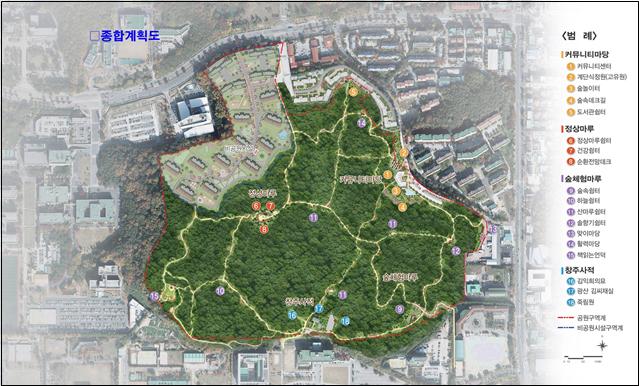 매봉근린공원 민간특례사업 종합계획도.<사진=대전시 제공>