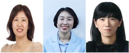 (왼쪽부터)심민경 아모레퍼시픽 수석연구원, 이미영 구첸 파트장, 강소영 투비소프트 수석연구원이 여성부분 상반기 엔지니어상 수상자로 선정됐다.<사진=과기부 제공>