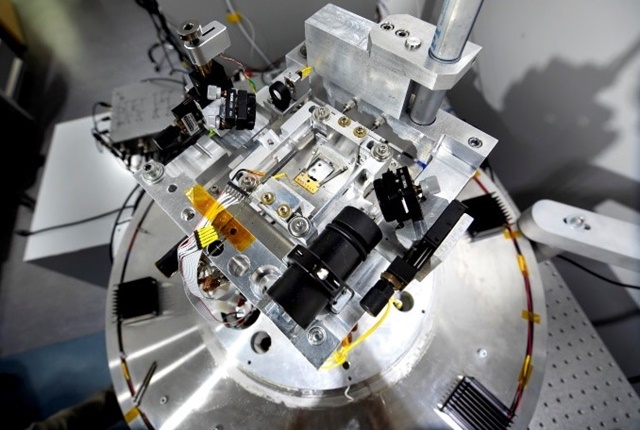 단분자 열전도측정에 사용된 scanning probe microscopy 기반 break junction 장비 사진.<사진=한국연구재단 제공>