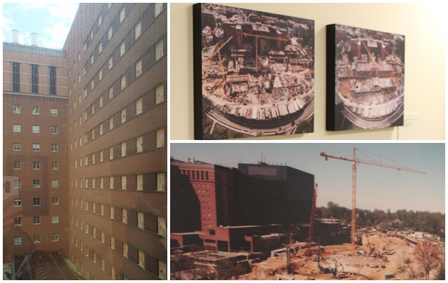NIH 초창기 건축물의 상징인 100년 역사 빨간 벽돌 건물이 현재까지 보존되고 있다. 건물 내부에는 NIH 건설 당시의 기록을 사진으로 남겨놨다.<사진=박성민 기자>
