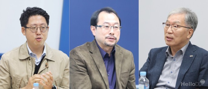 (clockwise from the top left)Kim Jeongseok, Head of Division of Planning and Management of KRIBB; Moon Changyong, Director General of Daejeon Metropolitan City; Seo Kyeonghun, CEO of E&S Healthcare; Lee Seongun, CEO of RevoSketch; Lee Seungwoo, Director of Blue Point Partners; Jeon Sangyong, professor of Life Science Department of KAIST and Cho Gunho, Chairman of Bio Convergence Center of Daejeon Techno Park. 