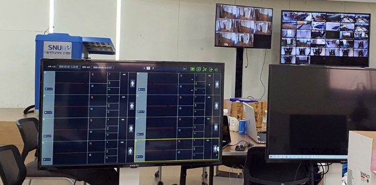 ETRI에서 개발한 환자모니터링장치(VDR-1000)가 경북 문경에 위치한 서울대병원 인재원에 투입됐다. 해당 장치는 환자의 혈중산소포화도를 원격으로 측정하는 기술을 포함하고 있다. <사진=ETRI 제공>