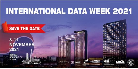 International Data Week 2021 포스터. <사진=KISTI 제공>