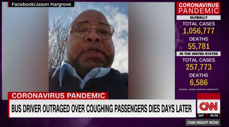 디트로이트의 버스 운전자였던 이 남성은 감염병 예방에 대해 부주의한 승객으로 인해 결국 사망했다. 그는 죽기 전 자신의 분노를 영상에 담았고 CNN이 보도했다. <사진=브릭 제공(CNN 발췌)>)