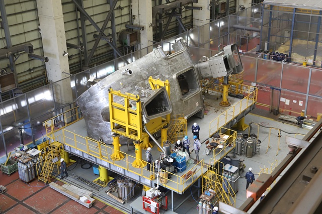 국제핵융합실험로(ITER) 진공용기를 만들 첫번째 섹터 6번이 국내에서 제작됐다. 5월 이송을 시작해 7월초 프랑스 카다라쉬에 도착할 예정이다.<사진= 국가핵융합연구소>