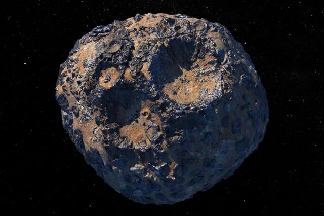 화성과 목성 사이 소행성 벨트에 위치한 '16프시케' 소행성 모습. [사진=NASA]