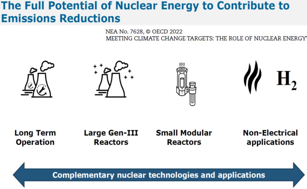 그림 4. 탄소중립을 위한 원자력의 기여.[자료= OECD/NEA(2022)]