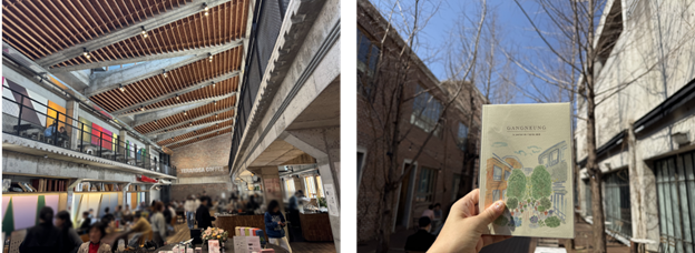 테라로사 카페 내부는 붐비지만, 중정은 아직 한산했다. 아트샵 직원 말로는 6월이면 중정에서 수국을 볼 수 있다는데, 그때는 야외 테이블도 가득 찰 듯하다. [사진=조난현 기획자]