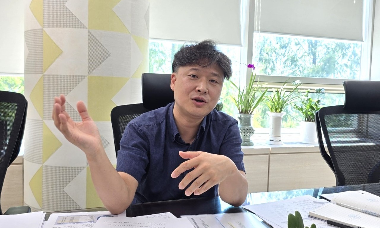 연구개발특구진흥재단이 딥테크 육성을 전면에 내세우고 있다. 그 가운데 핵심 키 맨 역할을 맡은 임문택 본부장을 만나 어떤 노력을 하고 있는지 이야기를 들어봤다. [사진=홍재화 기자]